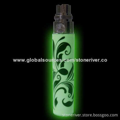 Hot Selling Electronic Cigarette Luminous Battery, 650/900/1,100mAh Capacity